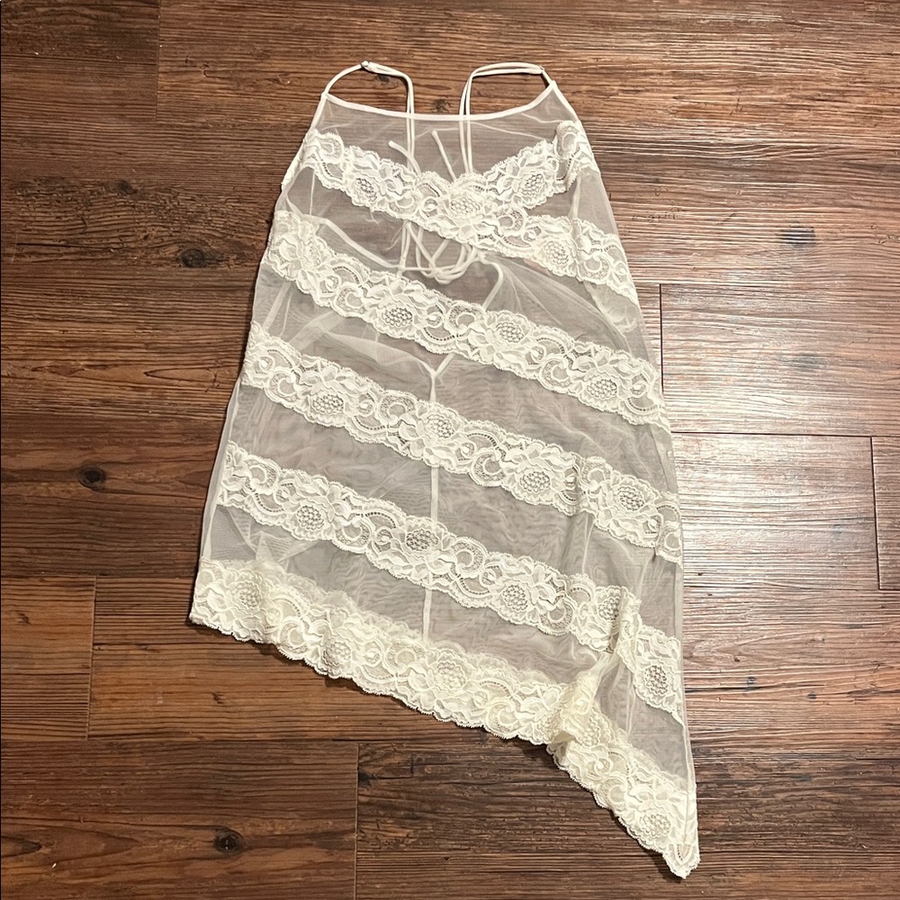 Victoria's Secret Cream Lace Chemise